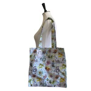 Gucci Blue Monsters Cotton Shopping Tote NWT